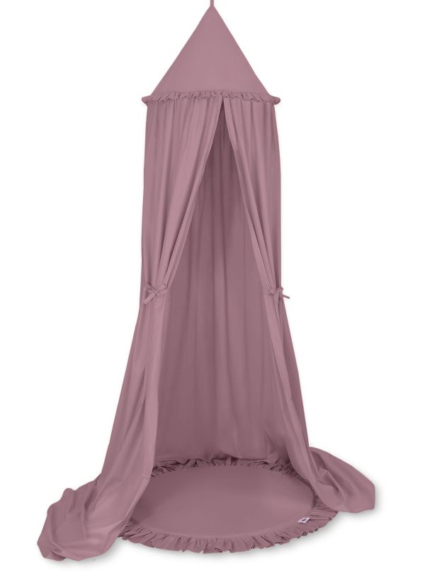 Set: Hanging canopy + Floor play mat- pastel violet