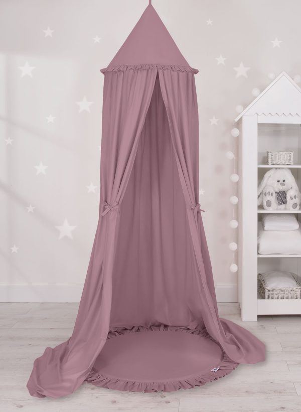 Set: Hanging canopy + Floor play mat- pastel violet - Image 5
