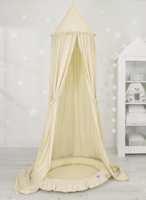 Set: Hanging canopy + Nest with flounce- cream - Image 2