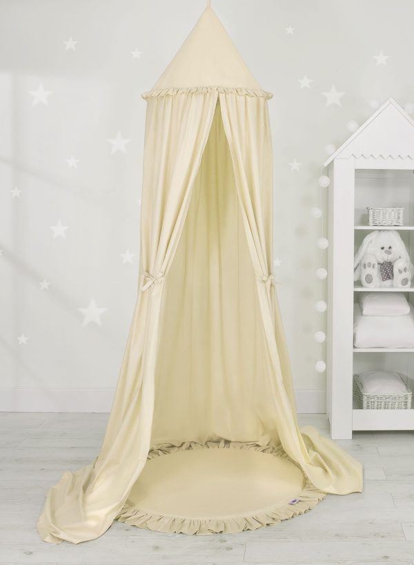 Set: Hanging canopy + Floor play mat- cream - Image 2