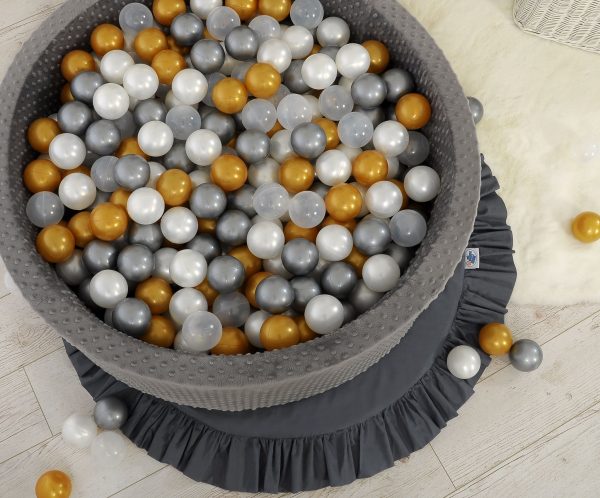 Plastic balls for the dry pool 50 pcs - gray - Image 2