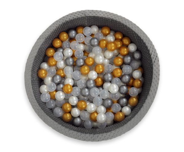 Plastic balls for the dry pool 50pcs - golden - Image 2