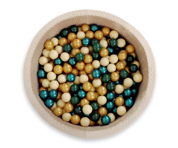 Ball-pit minky H-30 cm with balls 200pcs- beige - Image 3