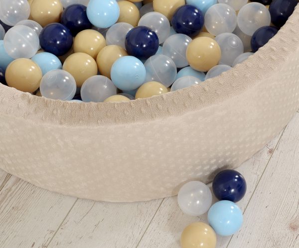 Ball-pit minky H-30 cm with balls 300pcs - beige - Image 4