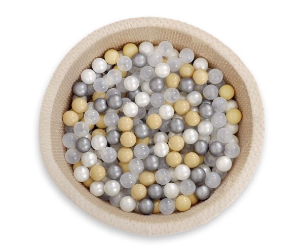 Plastic balls for the dry pool 50pcs - beige - Image 3