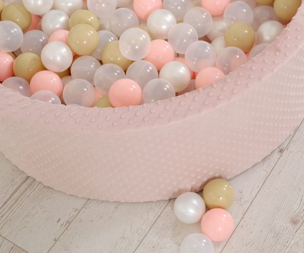 Ball-pit minky H-30 cm with balls 200pcs- blush - Image 5