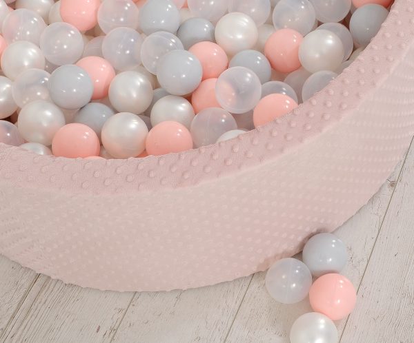 Ball-pit minky H-30 cm with balls 200pcs- blush - Image 8