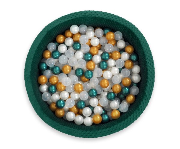Plastic balls for the dry pool 50pcs - golden - Image 4