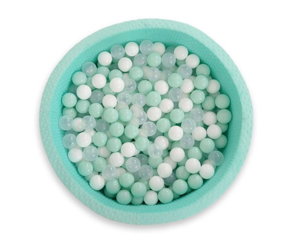 Ball-pit minky H-30 cm with balls 200pcs- mint - Image 3