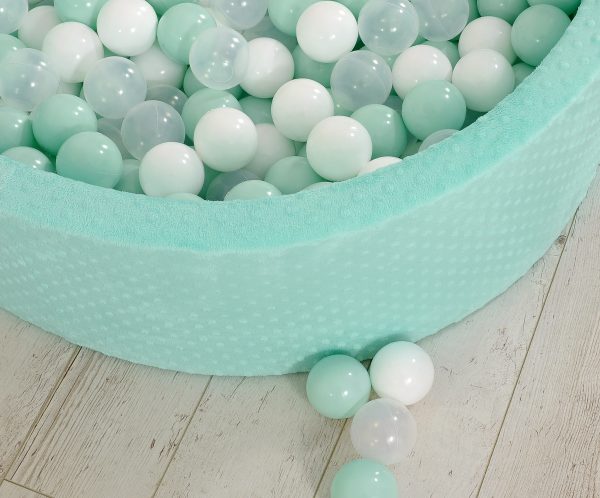 Ball-pit minky H-30 cm with balls 300pcs - mint - Image 3