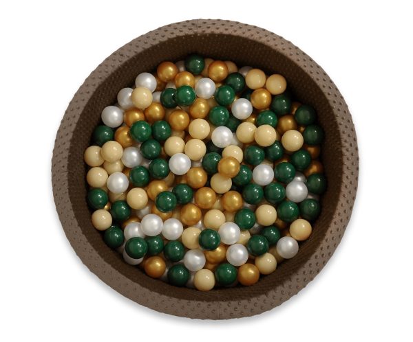 Ball-pit minky H-30 cm with balls 200pcs- chocolate - Image 4