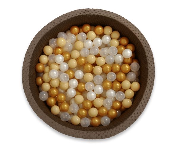 Plastic balls for the dry pool 50pcs - golden - Image 5