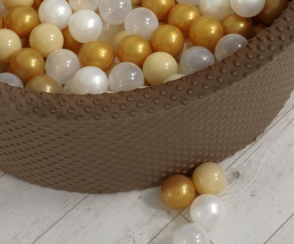Ball-pit minky H-30 cm with balls 300pcs - chocolate - Image 7