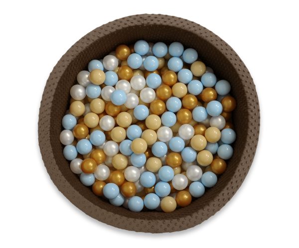 Plastic balls for the dry pool 50pcs - beige - Image 7