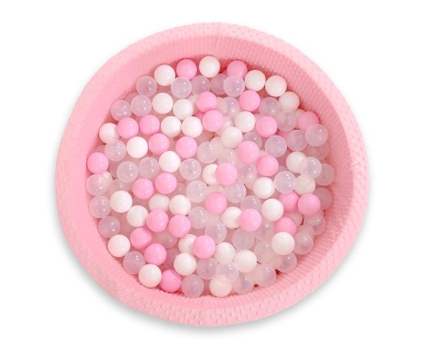 Ball-pit minky H-30 cm with balls 300pcs - pink - Image 3