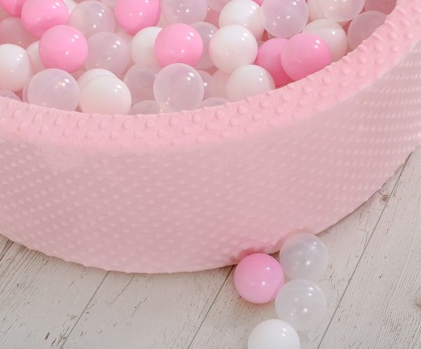 Ball-pit minky H-30 cm with balls 300pcs - pink - Image 4