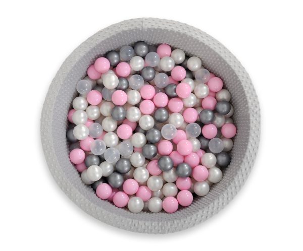 Ball-pit minky H-30 cm with balls 300pcs - grey - Image 3