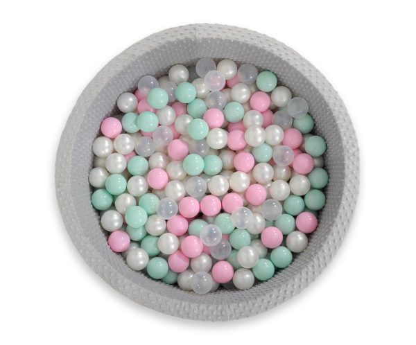 Ball-pit minky H-30 cm with balls 300pcs - grey - Image 5