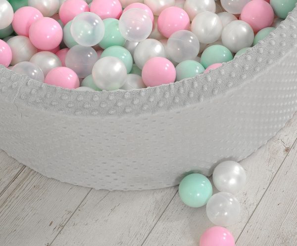 Ball-pit minky H-30 cm with balls 300pcs - grey - Image 6