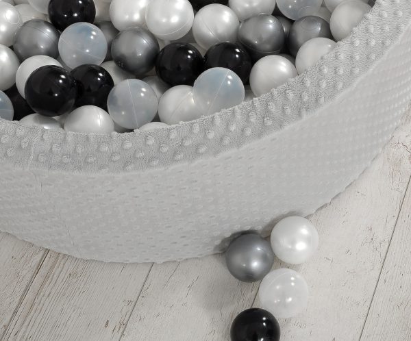 Ball-pit minky H-30 cm with balls 300pcs - grey - Image 10