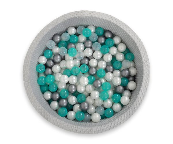 Ball-pit minky H-30 cm with balls 300pcs - grey - Image 12