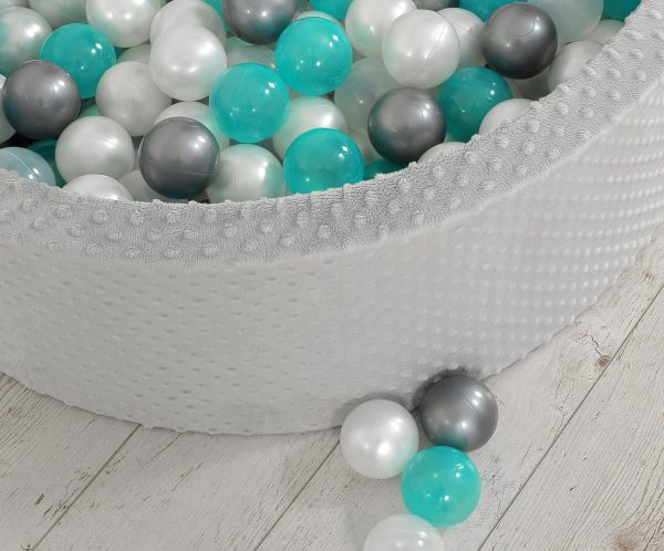 Ball-pit minky H-30 cm with balls 300pcs - grey - Image 13