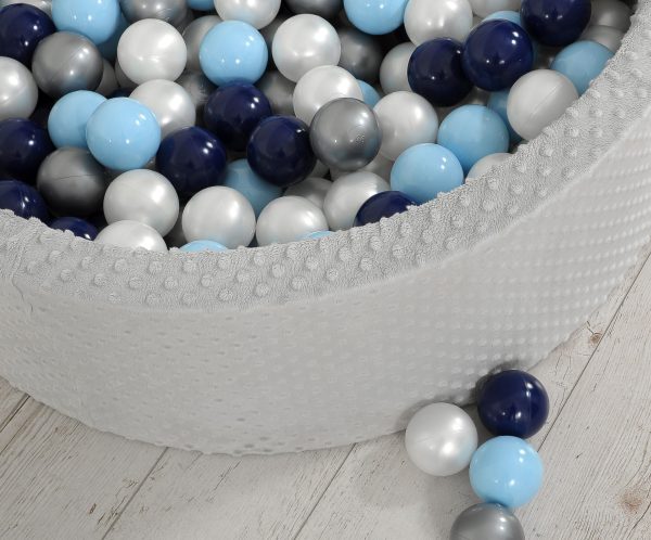Ball-pit minky H-30 cm with balls 300pcs - grey - Image 15