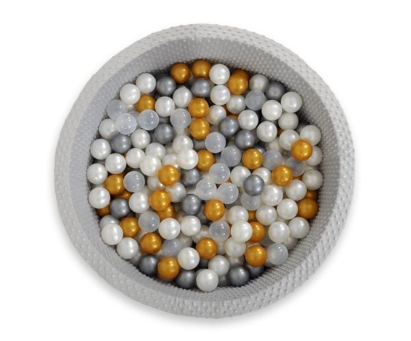 Plastic balls for the dry pool 50pcs - golden - Image 6