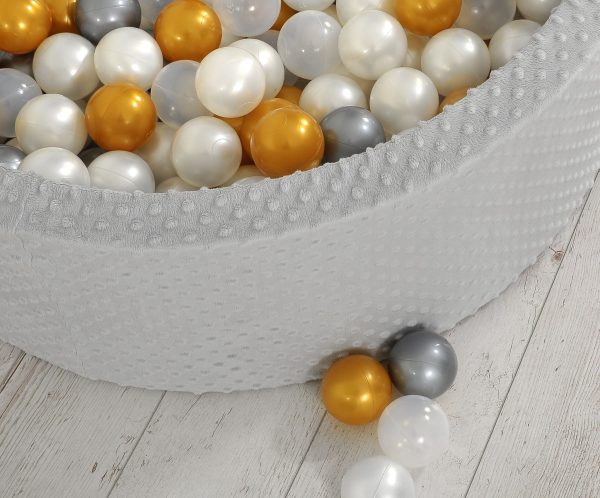 Ball-pit minky H-30 cm with balls 300pcs - grey - Image 17