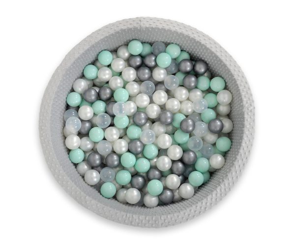 Ball-pit minky H-30 cm with balls 300pcs - grey - Image 18