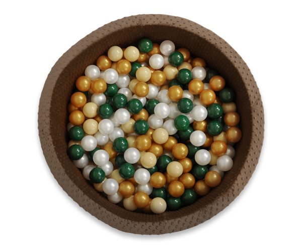 Ball-pit minky H-40 cm with balls 200pcs - chocolate - Image 3