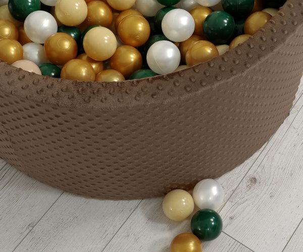 Ball-pit minky H-40 cm with balls 200pcs - chocolate - Image 4