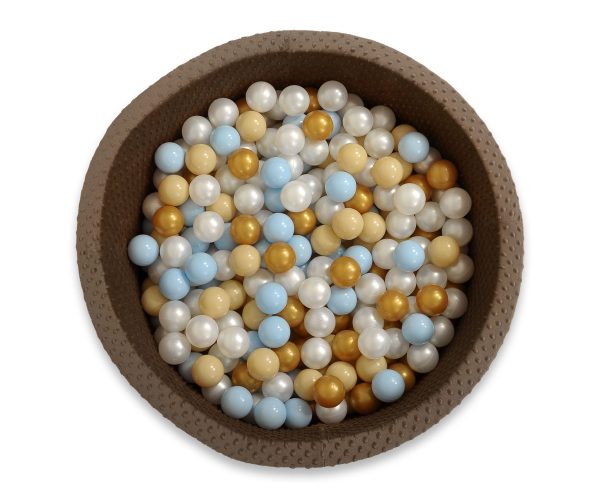 Ball-pit minky H-40 cm with balls 200pcs - chocolate - Image 5