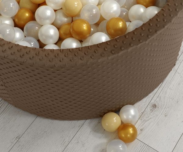 Ball-pit minky H-40 cm with balls 200pcs - chocolate - Image 8