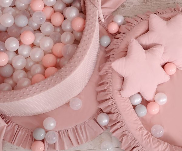 Ball-pit minky H-40 cm with balls 200pcs- blush - Image 3