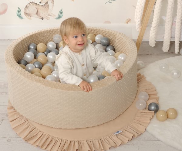 Ball-pit minky H-30 cm with balls 200pcs- mint - Image 10