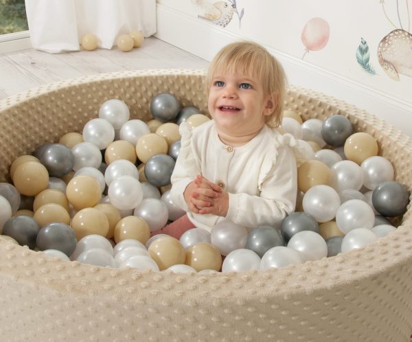 Ball-pit minky H-30 cm with balls 200pcs- misty blue - Image 10
