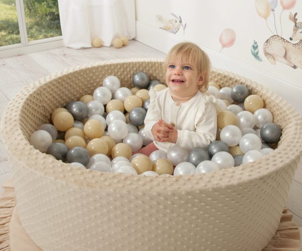 Ball-pit minky H-30 cm with balls 200pcs- chocolate - Image 9