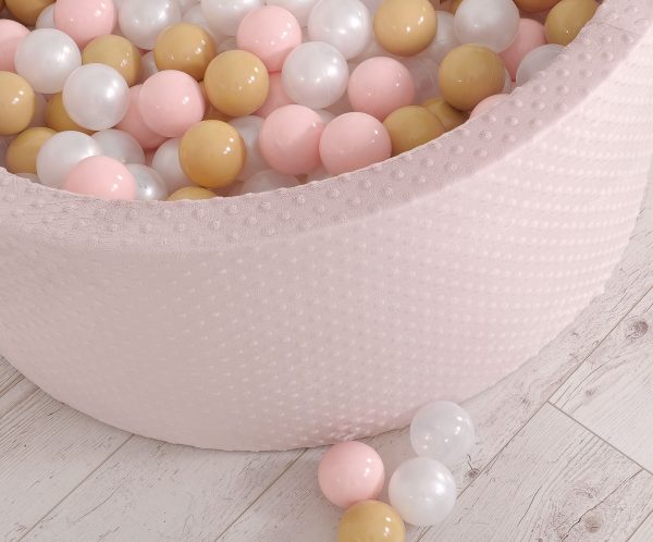 Ball-pit minky H-40 cm with balls 200pcs- blush - Image 5
