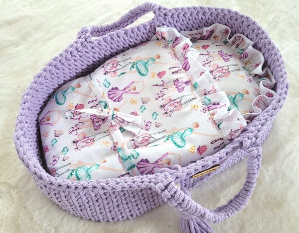Baby doll swaddling blanket - ballerinas lilac - Image 2