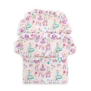 Baby doll swaddling blanket - ballerinas lilac