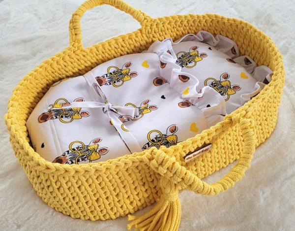 Baby doll swaddling blanket - zebra yellow - Image 2