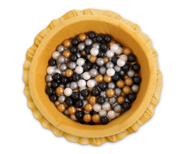 Ball-pit with frills with balls 200pcs - honey yellow - Image 2