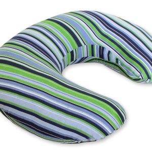 Feeding pillow- Basic dark blue strips