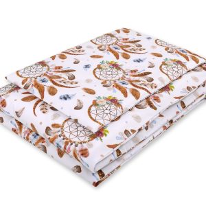 Baby cotton bedding set 2-pcs 135x100 cm- dream catchers white