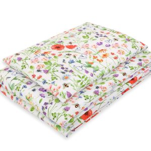 Baby cotton bedding set 2-pcs 135x100 cm- meadow