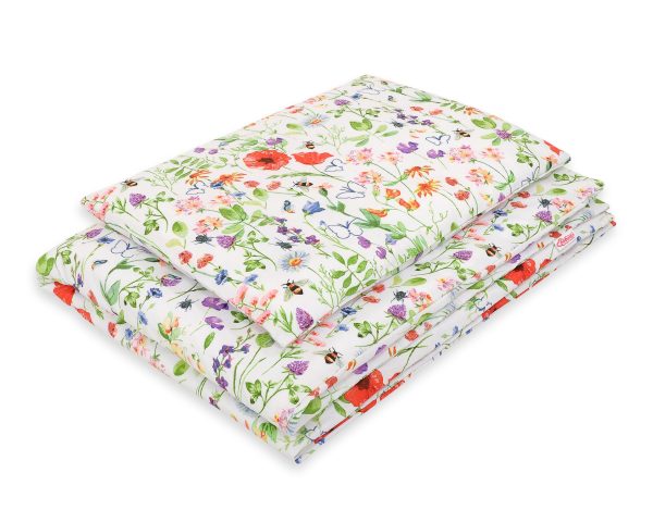Baby cotton bedding set 2-pcs 135x100 cm- meadow