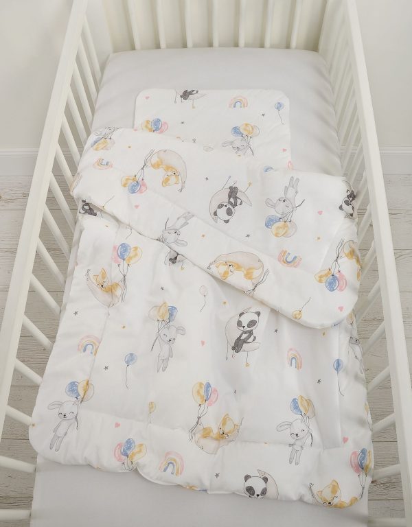 Bedding set 2-pcs with filling 135x100 cm - balloons - Image 2