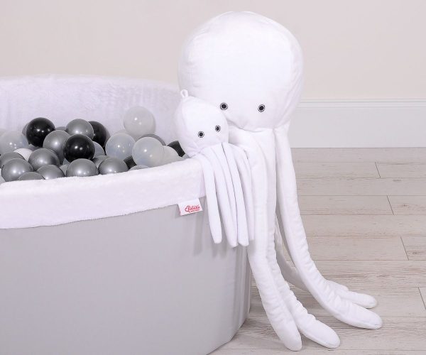 Cuddly octopus big - white - smooth minky - Image 5