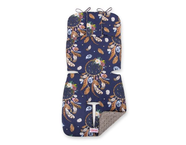Double-sided cart insert BOBONO - dream catchers dark blue/gray brown